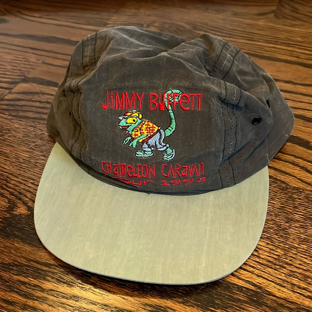 Jimmy Buffett Chameleon Caravan Tour 1993 Panel Hat Adjustable